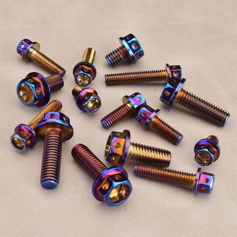 Tornillos Hexagonales de Acero Inoxidable 304 con Recubrimiento de Titanio - M4, M5, M6, M8, M10