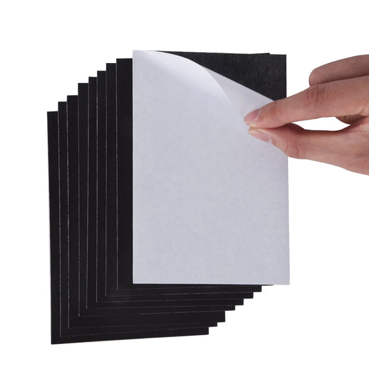 Hojas Magnéticas Autoadhesivas de Goma Flexible para Paredes, Refrigeradores, Manualidades, Fotos y Superficies Metálicas – 90x50mm / 100x150mm