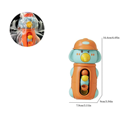 Juguetes de Baño para Bebés: Divertidos Patitos y Elefantes con Rueda de Agua, Juguetes de Baño para Niños con Ventosa, Juegos de Agua Educativos para la Hora del Baño
