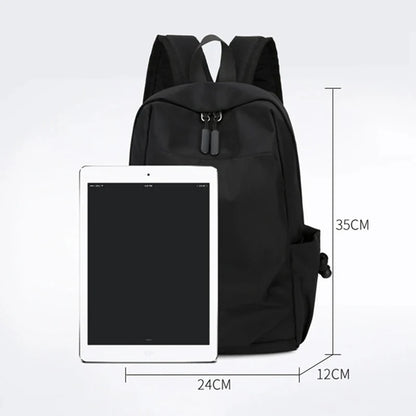 Men's Backpack Fashion Small Black Shoulder School Bag For Man 2024 Canvas Designer Waterproof Sports Travel Male Backpacks