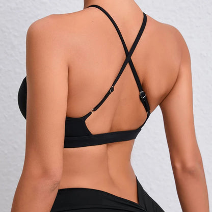 Top Deportivo Hearuisav para Mujer | Sujetador Deportivo de Yoga y Fitness con Diseño Cruzado, Elástico y Transpirable