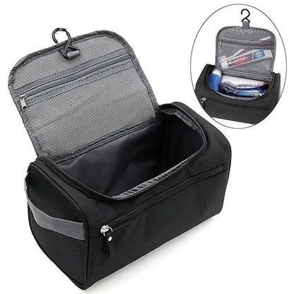Neceser de Viaje Impermeable para Hombres y Mujeres: Organizador Portátil de Cosméticos con Gancho y Cremallera