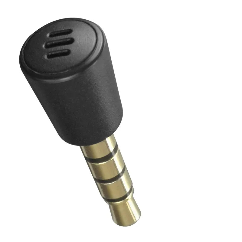 Micrófono de Alta Calidad con Enchufe de Metal y Audio de 3.5mm, Gamepad de Grabación Portátil, Ideal para PS4, Portátil y Teléfonos Móviles