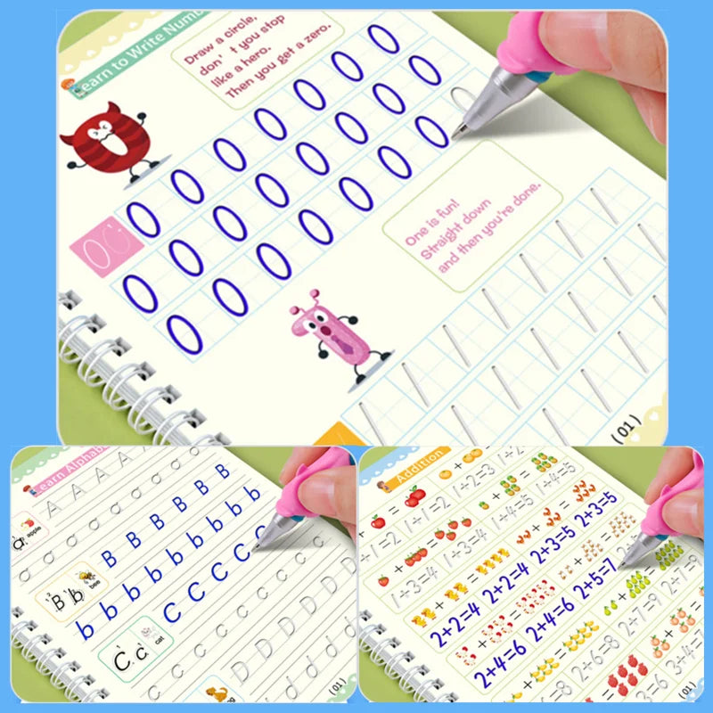Cuaderno Mágico Reutilizable para Niños - Juguete Educativo Montessori de Escritura y Dibujo