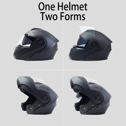 Casco de Moto Modular Abatible para Hombre y Mujer, Protector de Cara Completa Aprobado por DOT, Seguridad y Comodidad