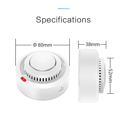 Detector de Humo Tuya WiFi | Alarma de Protección Contra Incendios y Seguridad para el Hogar | Integración con Google Assistant