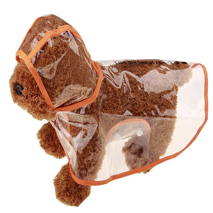 Impermeable para Perros - Moda Transparente con Detalles de Colores Personalizados para Razas Grandes