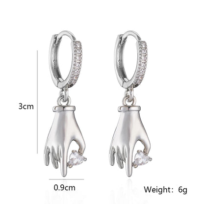 Pendientes Colgantes de Circonita Mafisar para Mujer – Aretes de Diseño Único en Color Dorado/Plateado, Alta Calidad, para Fiesta y Uso Diario, Joyería para la Oreja, Regalos