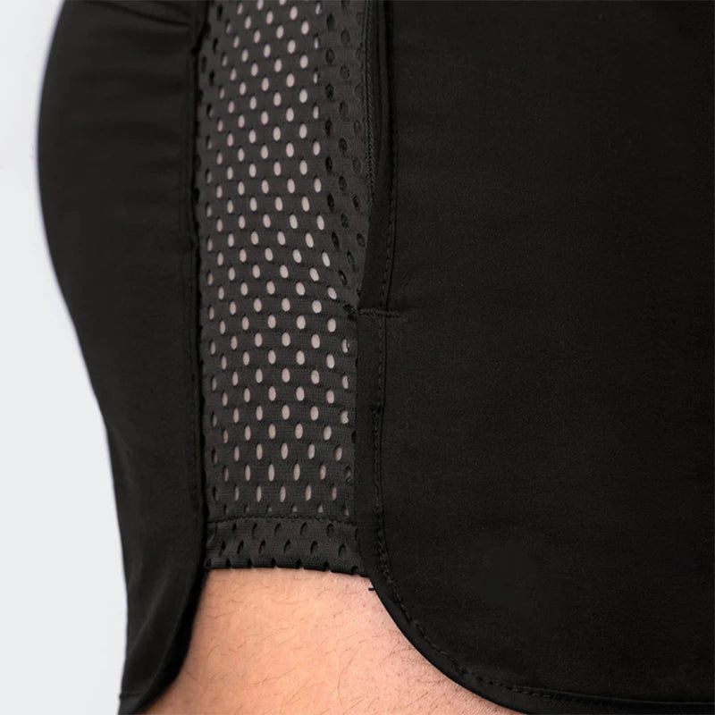 Pantalones Cortos Deportivos de Secado Rápido para Hombre | Shorts de Malla con Bolsillos para Entrenamiento, Gimnasio y Trotar | Verano