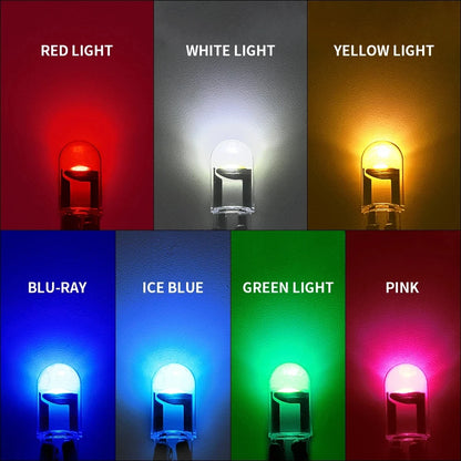 10X Nuevas Luces LED W5W Canbus T10 para Automóviles COB de Vidrio Partes Interiores 6000K Blanco Lámpara de Placa de Matrícula Luz de Lectura 12V