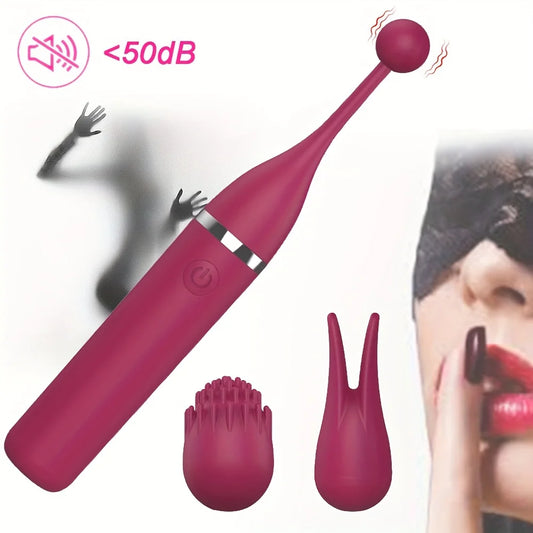 Estimulador de Clítoris y Punto G de Alta Frecuencia | Vibrador Impermeable Recargable para Mujer con 10 Modos de Vibración