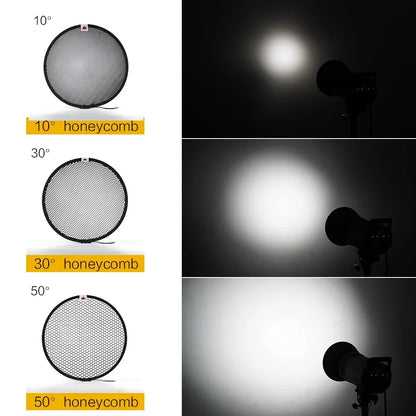7" Bowens Mount Standard Reflector Diffuser Lamp Shade Dish Honeycomb Grid for photography Studio Flash Strobe light