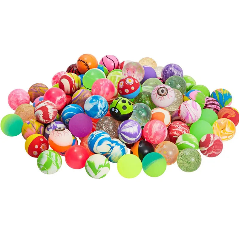 Set de Pelotas de Goma Elástica 30MM – Bouncing Balls en Colores Surtidos, Ideal para Sorpresas y Máquinas Expendedoras
