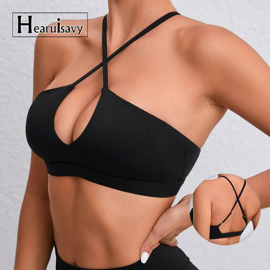 Top Deportivo Hearuisav para Mujer | Sujetador Deportivo de Yoga y Fitness con Diseño Cruzado, Elástico y Transpirable
