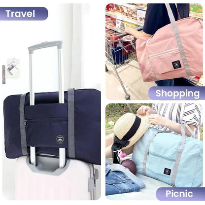 Bolso de Viaje Plegable y de Gran Capacidad: Impermeable y Ligero para Hombres y Mujeres en Vacaciones y Fitness