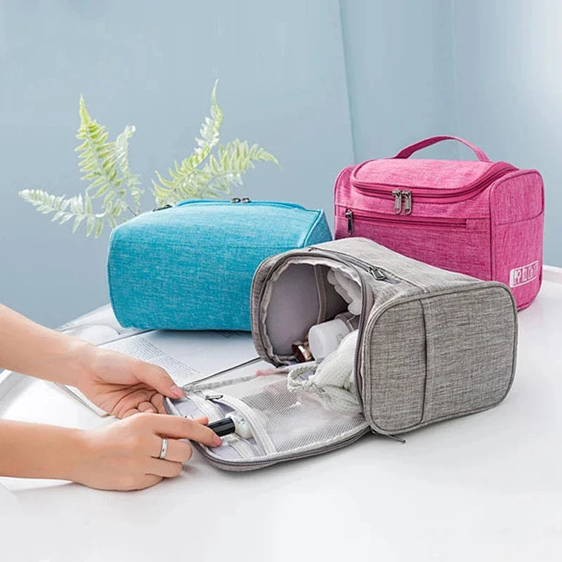 Neceser de Viaje Impermeable con Gancho - Organizador Cosmético para Mujeres y Hombres