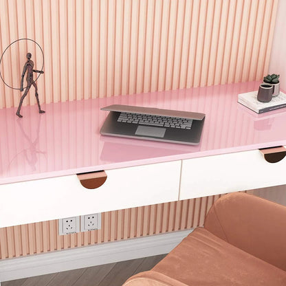 Papel tapiz de contacto de mármol rosa, revestimiento de pared impermeable extraíble autoadhesivo para Tabl, 15,74x118,11 pulgadas