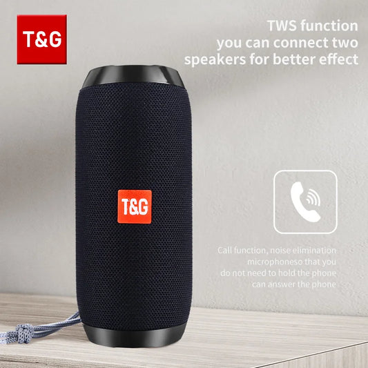 TG117 Altavoces Bluetooth Portátiles - Caja de Sonido Inalámbrica Impermeable con Surround Estéreo