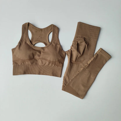 Conjunto de Top corto deportivo para mujer, camiseta sin mangas profesional para Fitness, sujetador a prueba de golpes para correr, traje de Yoga, parte de atrás bonita