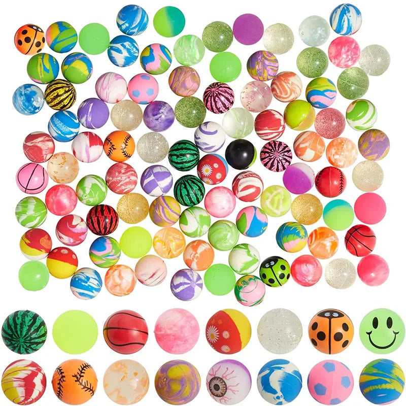 Set de Pelotas de Goma Elástica 30MM – Bouncing Balls en Colores Surtidos, Ideal para Sorpresas y Máquinas Expendedoras