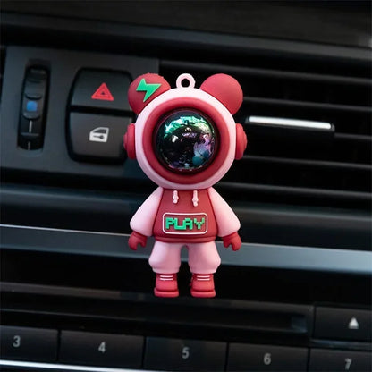 Clip Aromatizante para Aire Acondicionado de Auto - Decoración de Interior en Forma de Astronauta