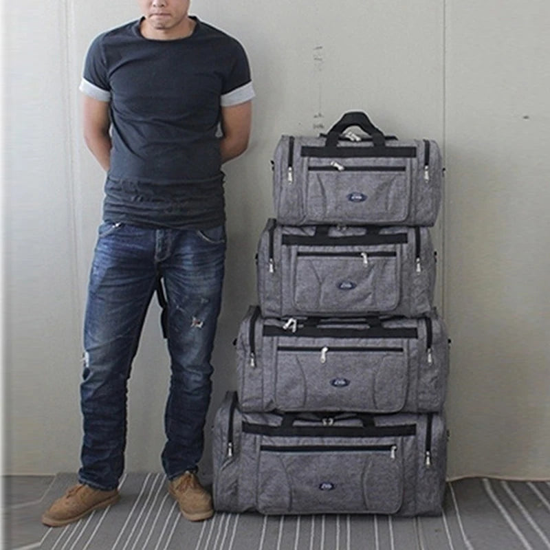 Bolsa de Viaje Plegable y Ligera: Gran Capacidad, Impermeable, Ideal para Hombres y Mujeres en Viajes de Negocios y Ocio