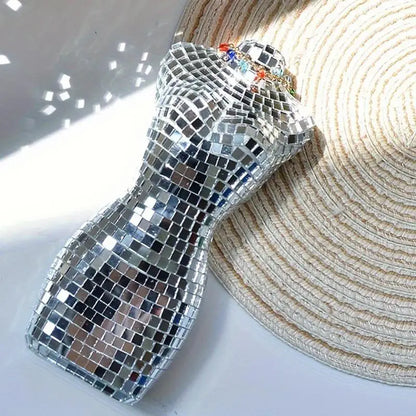 Espejo con Forma de Cuerpo para Mujer – Bola de Discoteca Decorativa para Fiestas