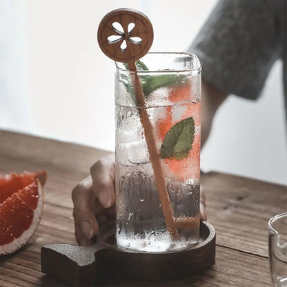 Copa Creativa Cuadrada de Vidrio Transparente | Vaso Grande para Bebidas Frías, Café Helado, Té con Leche y Vino Tinto | Copa de Café de Gran Capacidad