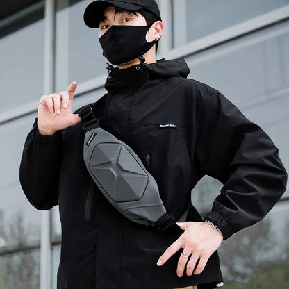 Bolso de Cintura Estilo Punk para Motociclista – Fanny Pack Retro Ajustable para Deportes y Actividades al Aire Libre