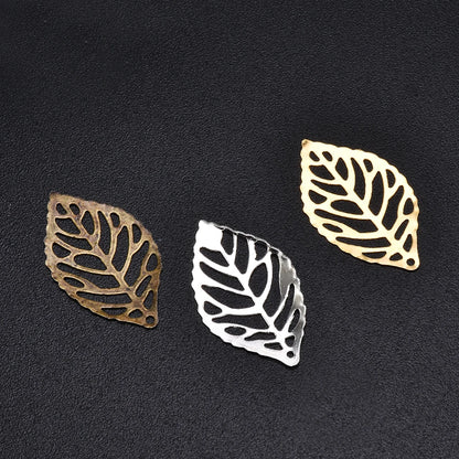 Hojas de Filigrana de Metal para Manualidades - Accesorios de Boda, Colgantes, Corona de Novia, 50 Unidades