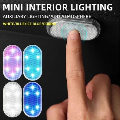 Luces LED Inalámbricas para Interior de Coche | Luz de Acento de Neón Automotriz Recargable por USB