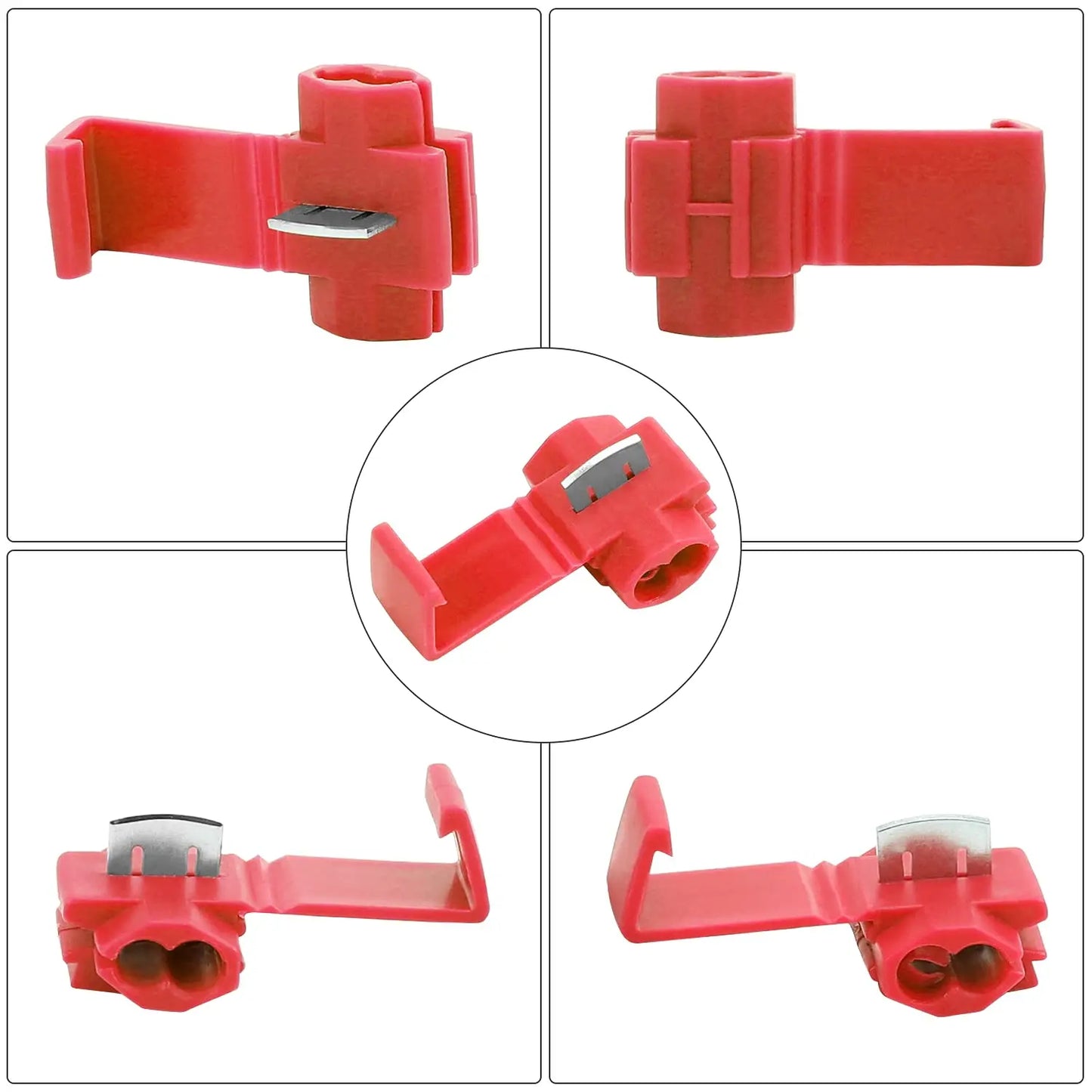 10-50pcs Conectores Eléctricos Scotch Lock de Cable AWG 22-18 - Terminales de Empalme Rápido sin Corte de Línea