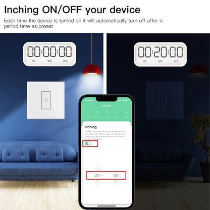 Interruptor Inteligente de Calentador de Agua Tuya 20A EU | Control Remoto App, Protección de Sobrecarga, Monitoreo de Energía, Compatible con Alexa