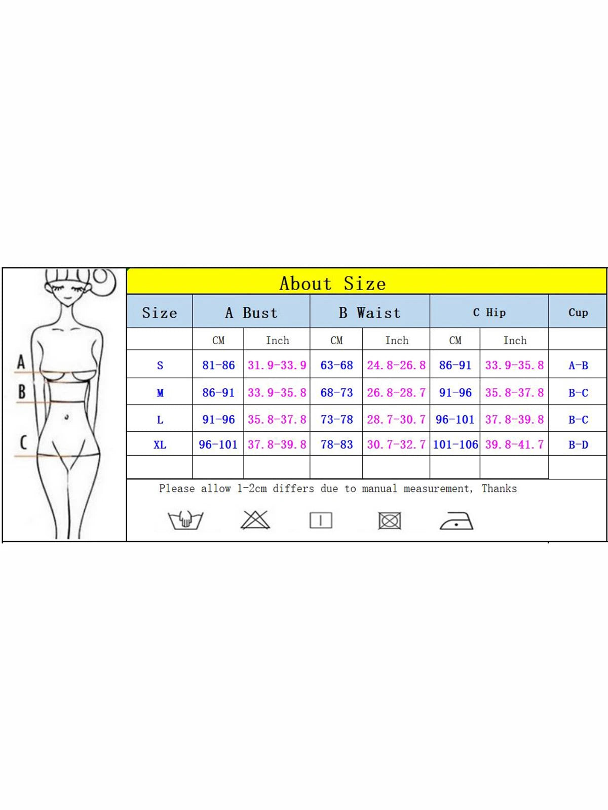 Bañador de Una Pieza Sexy para Mujer - Monokini Push Up de Cintura Alta - Traje de Baño Estilo Brasileño