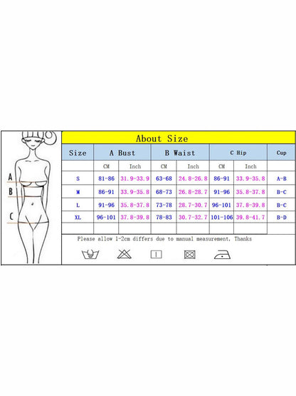 Bañador de Una Pieza Sexy para Mujer - Monokini Push Up de Cintura Alta - Traje de Baño Estilo Brasileño