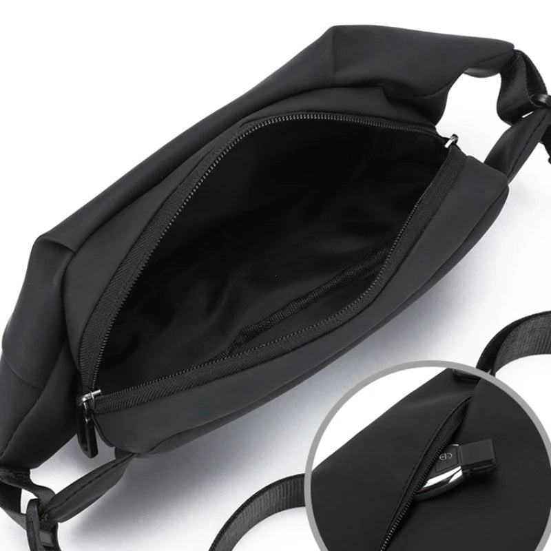 Bolso de Cintura para Hombre - Fanny Pack Minimalista para Deportes y Running, Resistente al Agua y Estilo Crossbody