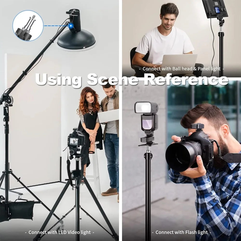 Selens 3 Pcs Standard 3/8 to 1/4 Adapter Thread Screw  For Light Stand Tripod Photo Studio Kits Mount Ball Head Flash Lighting
