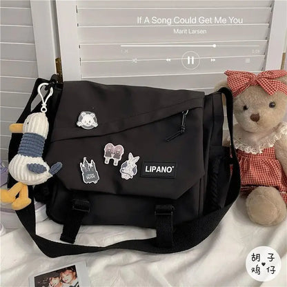 Bolso Bandolera de Nylon  – Gran Capacidad, Retro y Versátil