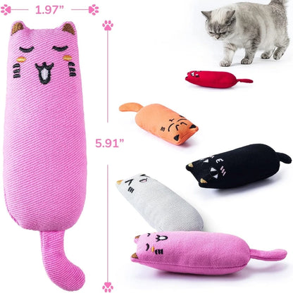 Juguete con Sonido Rustle Catnip: Producto para Gatos, Juguetes Adorables para Gatos y Gatitos para Moler Dientes, Peluche para Gatos Almohada para Pulgar, Accesorios para Mascotas