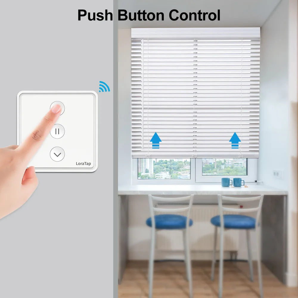Interruptor de Cortinas Eléctricas LoraTap Tuya | Control de Persianas por Voz con Alexa y Google Home