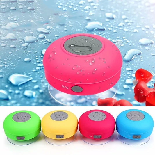 Mini Bocina Bluetooth Portátil Impermeable con Ventosa y Micrófono Integrado | Altavoz para Teléfono y Ducha, Regalo Ideal