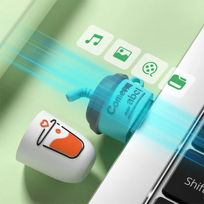 U&H V013 Pendrive USB Milk Tea con Llavero | 4GB - 256GB | Memoria USB Flash Disk para PC y Laptops | Diseño Portátil y Resistente | USB 2.0