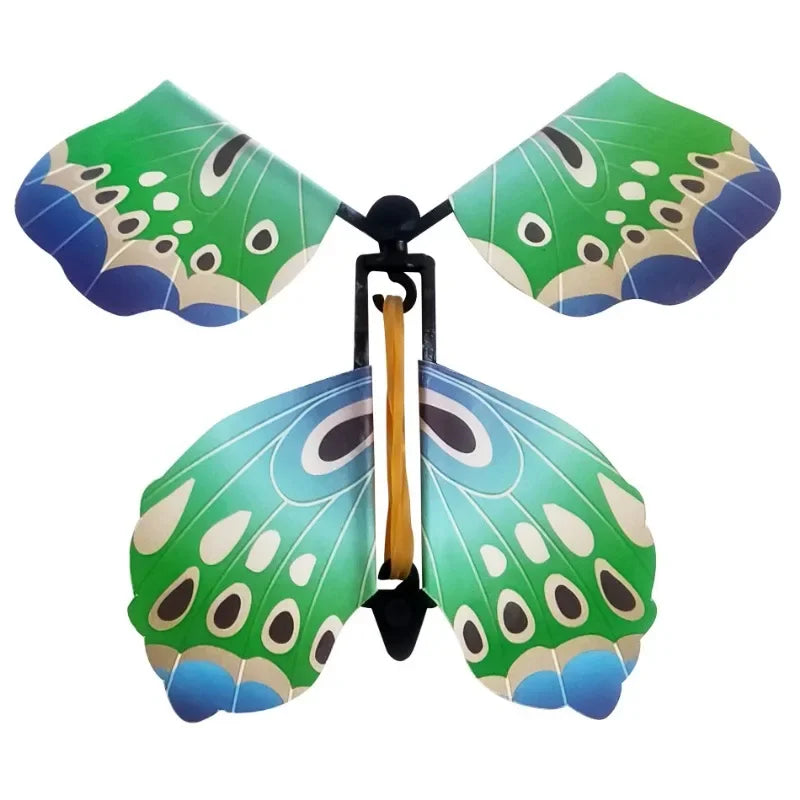 Juguete Mágico de Mariposas Voladoras - Libro de Marcapáginas con Sorprendente Regalo para Niños, Divertidos Props Mágicos Impulsados por Banda de Goma