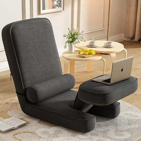 Sofá Cama Plegable 4 en 1 Ajustable con 15 Posiciones - Chaise Lounge Padded para Suelo con Cojín