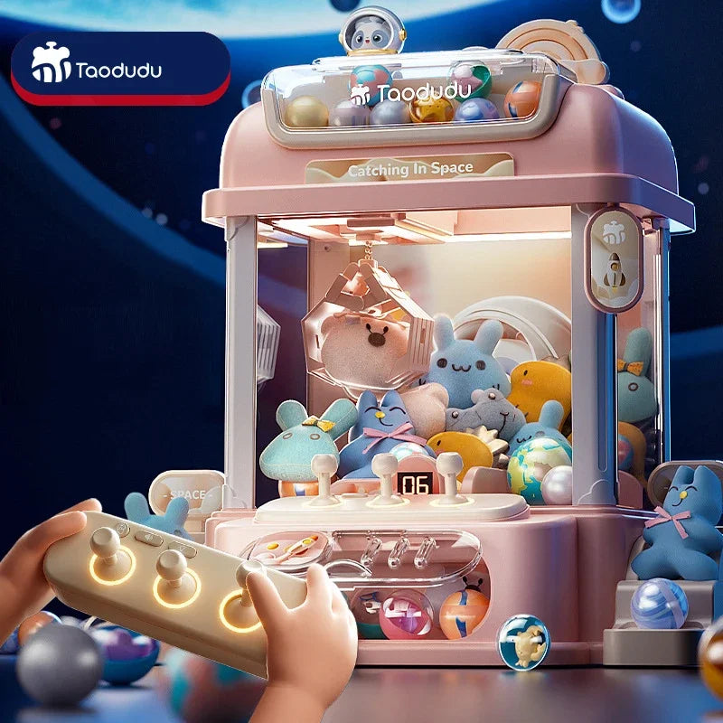 Gran Máquina de Peluches DIY para Niños - Juego de Monedas con Garras