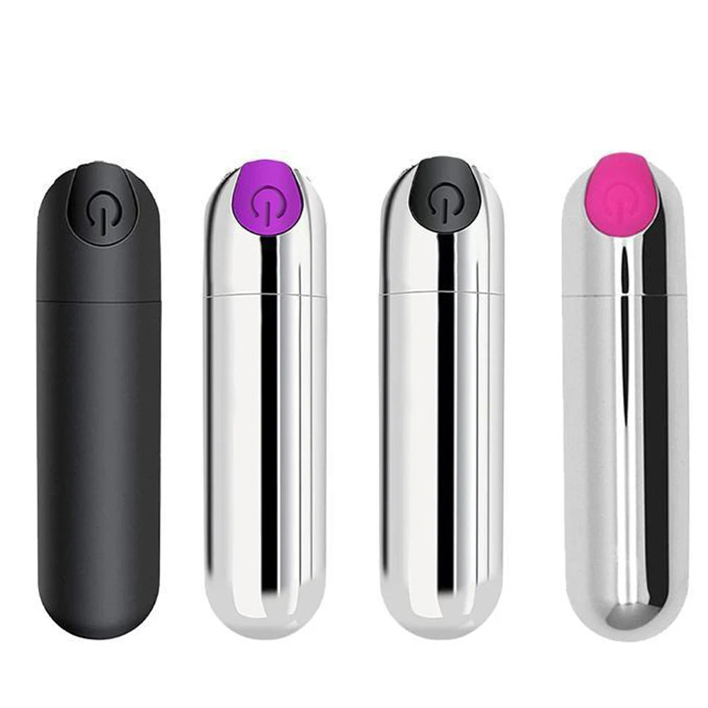 Vibrador de Bala Anal USB Recargable | Estimulador Potente de 10 Velocidades | Juguete Erótico para Hombres y Mujeres | Masajeador Sexual para Adultos
