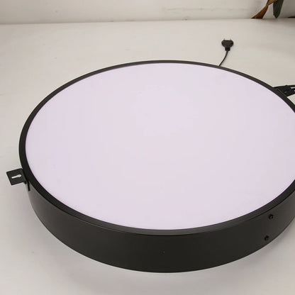 Caja de Luz LED 50 cm, Señalización de Negocios Personalizada, Lámpara Publicitaria Exterior de Doble Cara, Señal de Tienda para Publicidad