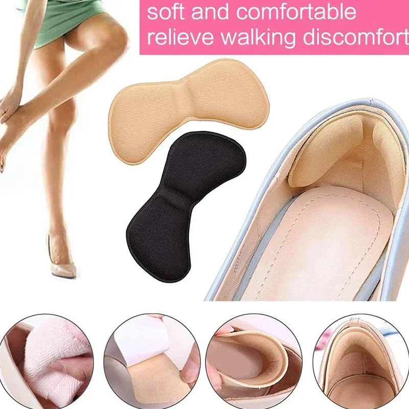 12 Piezas de Almohadillas para Talones - Parches Adhesivos para Alivio del Dolor y Protección de Pies