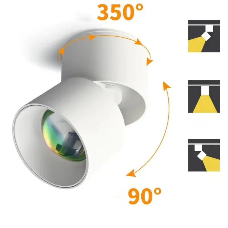 Nueva Lámpara Led de Puesta de Sol, Lámpara de Techo LED Empotrada o Montada en Superficie para Iluminación de Puntos Interiores - Decoración para Sala de Estar, Dormitorio y Pasillo
