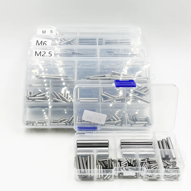 Set de Pasadores Cilíndricos de Localización M1 M1.5 M2.5 M3 M4 M5 M6 M8 - Acero Inoxidable 304, Fijación Segura